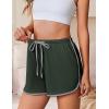 imageEkouaer Womens Pajama Shorts Elastic Waist Sleep Shorts Stylish Lounge Shorts Casual Comfy Sweat Shorts Women Pj ShortsArmy Green