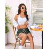 imageEkouaer Womens Pajama Shorts Elastic Waist Sleep Shorts Stylish Lounge Shorts Casual Comfy Sweat Shorts Women Pj ShortsArmy Green