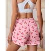imageEkouaer Womens Pajama Shorts Elastic Waist Sleep Shorts Stylish Lounge Shorts Casual Comfy Sweat Shorts Women Pj ShortsCherry
