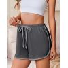 imageEkouaer Womens Pajama Shorts Elastic Waist Sleep Shorts Stylish Lounge Shorts Casual Comfy Sweat Shorts Women Pj ShortsGrey