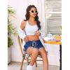 imageEkouaer Womens Pajama Shorts Elastic Waist Sleep Shorts Stylish Lounge Shorts Casual Comfy Sweat Shorts Women Pj ShortsNavy Blue