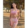 imageEkouaer Womens Pajama Shorts Elastic Waist Sleep Shorts Stylish Lounge Shorts Casual Comfy Sweat Shorts Women Pj ShortsPink