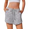 imageEkouaer Womens Pajama Shorts Elastic Waist Sleep Shorts Stylish Lounge Shorts Casual Comfy Sweat Shorts Women Pj ShortsButterfly