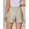 imageEkouaer Womens Pajama Shorts Textured Casual Lounge Short Elastic Waist Pj Shorts Sweatsuits with Pockets 2025Apricot