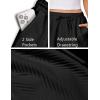 imageEkouaer Womens Pajama Shorts Textured Casual Lounge Short Elastic Waist Pj Shorts Sweatsuits with Pockets 2025Black