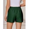 imageEkouaer Womens Pajama Shorts Textured Casual Lounge Short Elastic Waist Pj Shorts Sweatsuits with Pockets 2025Green