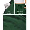 imageEkouaer Womens Pajama Shorts Textured Casual Lounge Short Elastic Waist Pj Shorts Sweatsuits with Pockets 2025Green