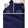 imageEkouaer Womens Pajama Shorts Textured Casual Lounge Short Elastic Waist Pj Shorts Sweatsuits with Pockets 2025Navy Blue