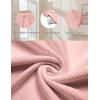 imageEkouaer Womens Pajama Shorts Textured Casual Lounge Short Elastic Waist Pj Shorts Sweatsuits with Pockets 2025Pink