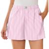 Pink White Striped