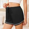 imageEkouaer Pajama Shorts For Women Soft Sleep Shorts Casual Lounge Pants Comfy Pj Pants with PocketsBlack