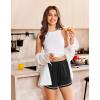 imageEkouaer Pajama Shorts For Women Soft Sleep Shorts Casual Lounge Pants Comfy Pj Pants with PocketsBlack