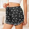 imageEkouaer Pajama Shorts For Women Soft Sleep Shorts Casual Lounge Pants Comfy Pj Pants with PocketsBlack Moon