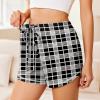 imageEkouaer Pajama Shorts For Women Soft Sleep Shorts Casual Lounge Pants Comfy Pj Pants with PocketsBlack Plaid