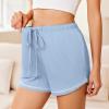 imageEkouaer Pajama Shorts For Women Soft Sleep Shorts Casual Lounge Pants Comfy Pj Pants with PocketsBlue