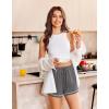imageEkouaer Pajama Shorts For Women Soft Sleep Shorts Casual Lounge Pants Comfy Pj Pants with PocketsDark Grey