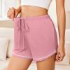 imageEkouaer Pajama Shorts For Women Soft Sleep Shorts Casual Lounge Pants Comfy Pj Pants with PocketsPink