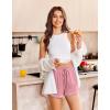imageEkouaer Pajama Shorts For Women Soft Sleep Shorts Casual Lounge Pants Comfy Pj Pants with PocketsPink