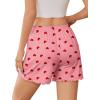 imageEkouaer Womens Pajama Shorts Soft Comfy Sleep Shorts Casual Elastic Waist Pj Short with PocketsLove