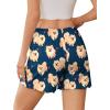imageEkouaer Womens Pajama Shorts Soft Comfy Sleep Shorts Casual Elastic Waist Pj Short with PocketsPuppy