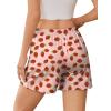 imageEkouaer Womens Pajama Shorts Soft Comfy Sleep Shorts Casual Elastic Waist Pj Short with PocketsStrawberry