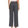 imageEkouaer Pajama Pants for Women Soft Comfy Pajama Bottoms Casual Stretch Wide Leg Pants with PocketsDark Grey