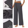 imageEkouaer Pajama Pants for Women Soft Comfy Pajama Bottoms Casual Stretch Wide Leg Pants with PocketsDark Grey