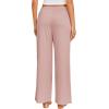 imageEkouaer Pajama Pants for Women Soft Comfy Pajama Bottoms Casual Stretch Wide Leg Pants with PocketsGray Pink