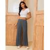 imageEkouaer Pajama Pants for Women Soft Comfy Pajama Bottoms Casual Stretch Wide Leg Pants with PocketsHeather Dark Grey