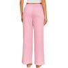 imageEkouaer Pajama Pants for Women Soft Comfy Pajama Bottoms Casual Stretch Wide Leg Pants with PocketsLight Pink