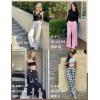 imageEkouaer Pajama Pants for Women Soft Comfy Pajama Bottoms Casual Stretch Wide Leg Pants with PocketsLight Pink