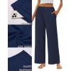 imageEkouaer Pajama Pants for Women Soft Comfy Pajama Bottoms Casual Stretch Wide Leg Pants with PocketsNavy
