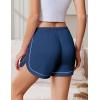 imageEkouaer Pajama Shorts Women Soft Sleep Shorts Casual Lounge Shorts Cute High Waist Pajama Bottom Comfy Split Side Pj BottomNavy Blue