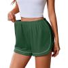 imageEkouaer Pajama Shorts Women Soft Sleep Shorts Casual Lounge Shorts Cute High Waist Pajama Bottom Comfy Split Side Pj BottomGreen