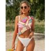 imageEkouaer 2 Pieces Women Beach Sarongs Sheer Cover Ups Chiffon Bikini Wrap Skirt for Swimwear SXXLBlackPink Orange Print