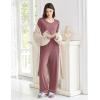 imageEkouaer Womens Pajama Sets Short Sleeve Top and Pants 2 Piece Pjs Soft Sleepwear Comfy Lounge Set SXXLDark Pink