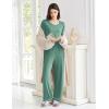 imageEkouaer Womens Pajama Sets Short Sleeve Top and Pants 2 Piece Pjs Soft Sleepwear Comfy Lounge Set SXXLGreen