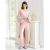 imageEkouaer Womens Pajama Sets Short Sleeve Top and Pants 2 Piece Pjs Soft Sleepwear Comfy Lounge Set SXXLLight Pink