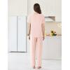 imageEkouaer Womens Pajama Sets Short Sleeve Top and Pants 2 Piece Pjs Soft Sleepwear Comfy Lounge Set SXXLLight Pink