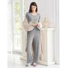 imageEkouaer Womens Pajama Sets Short Sleeve Top and Pants 2 Piece Pjs Soft Sleepwear Comfy Lounge Set SXXLPink Star