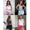 imageEkouaer Womens Silk Satin Pajama Short Casual Sleep Shorts Summer Lounge Sleep Pj Short with Pockets Soft Lounge ShortsChampagne