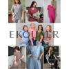 imageEkouaer Pajamas for Women Set 2 Piece Short Sleeve Tops with Long Pants V Neck Soft Pjs Casual Lounge Set with PocketsLight Grey