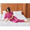 imageEkouaer Pajamas for Women Set 2 Piece Short Sleeve Tops with Long Pants V Neck Soft Pjs Casual Lounge Set with PocketsRose Red