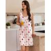imageEkouaer 3 Pack Nightgowns for Women Sleeveless Sleepwear Button Down Nightshirt Wide Strap Tank Sleep Shirt S3XLMoonstarsheep
