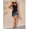 imageEkouaer Womens Tank Nightgown V Neck Sleepshirts Soft Sleeveless Chemise Nightdress SXXLBlack Butterfly