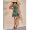 imageEkouaer Womens Tank Nightgown V Neck Sleepshirts Soft Sleeveless Chemise Nightdress SXXLGreen Floral