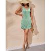 imageEkouaer Womens Tank Nightgown V Neck Sleepshirts Soft Sleeveless Chemise Nightdress SXXLLight Green Floral