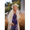 imageEkouaer 3 in 1 LaborDeliveryHospital Gown Maternity Dress Nursing Nightgown Sleepwear for BreastfeedingPurple Floral