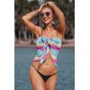 imageEkouaer Womens Coverups Beach Short Sarong Sheer Chiffon Cover Up Bikini Wraps S3XLMermaid Gradient