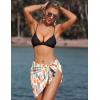 imageEkouaer Womens Coverups Beach Short Sarong Sheer Chiffon Cover Up Bikini Wraps S3XLMulticolor